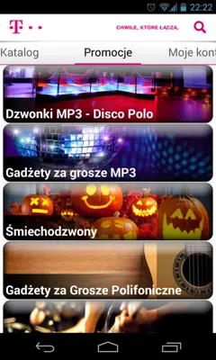 Dzwonki MP3 android App screenshot 2